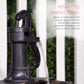 27" Tall 2-Tier Barrel and Pump Waterfall Fountain, Bronze Finish