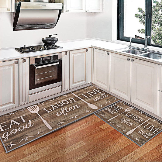 Anti Fatigue Kitchen Mat Waterproof Non-Slip Kitchen Rug Floor Mat Farmhouse Chef Mat Comfort Heavy Duty Standing Mat