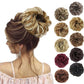 1PCS Messy Hair Bun Hair Scrunchies Extension Curly Wavy Messy Synthetic Chignon for Women Updo Hairpiece