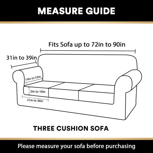 4 Pieces Sofa Covers Stretch Velvet Couch Covers for 3 Cushion Sofa Slipcovers Soft Sofa Slip Covers Furniture Covers with 3 Individual Seat Cushion Covers, Machine Washable (Large, Blue)