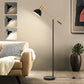 Industrial Floor Lamp Fully Dimmable LED Task Floor Lamp with Adjustable Arm, Modern Standing Lamp Tall Pole Lamp with Flexible Lamp Head for Reading Sewing Studying, A19 LED Bulb Included
