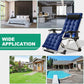 ABORON Zero Gravity Chair, Lawn Recliner, Reclining Patio Lounger Chair, Folding Portable Chaise, with Soft Cushion, Cup Holder, Adjustable Headrest