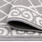 Moroccan Geometric Textured Runner Rug Kitchen Rugs with Non-Slip Backing Machine Washable Durable for Hallway Living Room Laundry (Grey, 20"X60")