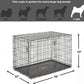 Newly Enhanced Single & Double Door New World Dog Crate, Includes Leak-Proof Pan, Floor Protecting Feet, & New Patented Features