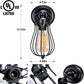 Wall Sconces Set of Two, Adjustable Industrial Balck Wall Sconces Lighting, Vintage Wire Cage Wall Mount Light Fixtures for Bedroom Garage Porch Dresser