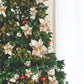 36 Pieces Christmas Glitter Poinsettia Faux Flowers Christmas Flowers Decorations Wedding Xmas Tree New Year Ornaments (Gold)