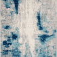 Sky Collection Whimsical Abstract Area Rug 5' X 7' Blue