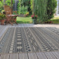 Bohemian Easy Cleaning for Patio Rugs,Deck Rugs,Balcony Rugs Indoor/Outdoor Area Rug 5' X 7' Cream