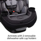 Grow and Go All-In-One Convertible Car Seat,Rear-Facing 5-40 Pounds, Forward-Facing 22-65 Pounds, and Belt-Positioning Booster 40-100 Pounds, Carbon Ink