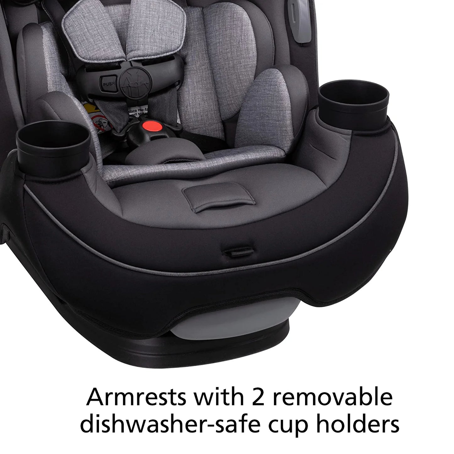 Grow and Go All-In-One Convertible Car Seat,Rear-Facing 5-40 Pounds, Forward-Facing 22-65 Pounds, and Belt-Positioning Booster 40-100 Pounds, Carbon Ink