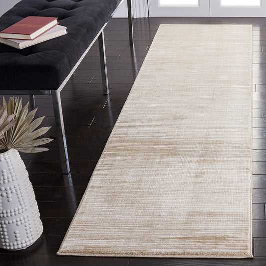Vision Collection 2'2" X 6' Cream VSN606F Modern Ombre Tonal Chic Non-Shedding Living Room Entryway Foyer Hallway Bedroom Runner Rug