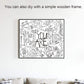 Quote You Are Wall Tapestry, Inspirational Wall Art Positive Saying Wall Hanging White Tapestry for Teen Girl Bedroom Dorm - 51.2X59.1 Inches