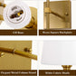 Wall Sconces Set of 2, Dimmable Sconces Wall Lighting, Classic Hardwired Indoor Brushed Gold Metal Sconce Lights with Fabric Shades (Bulb and Switch Not Included)