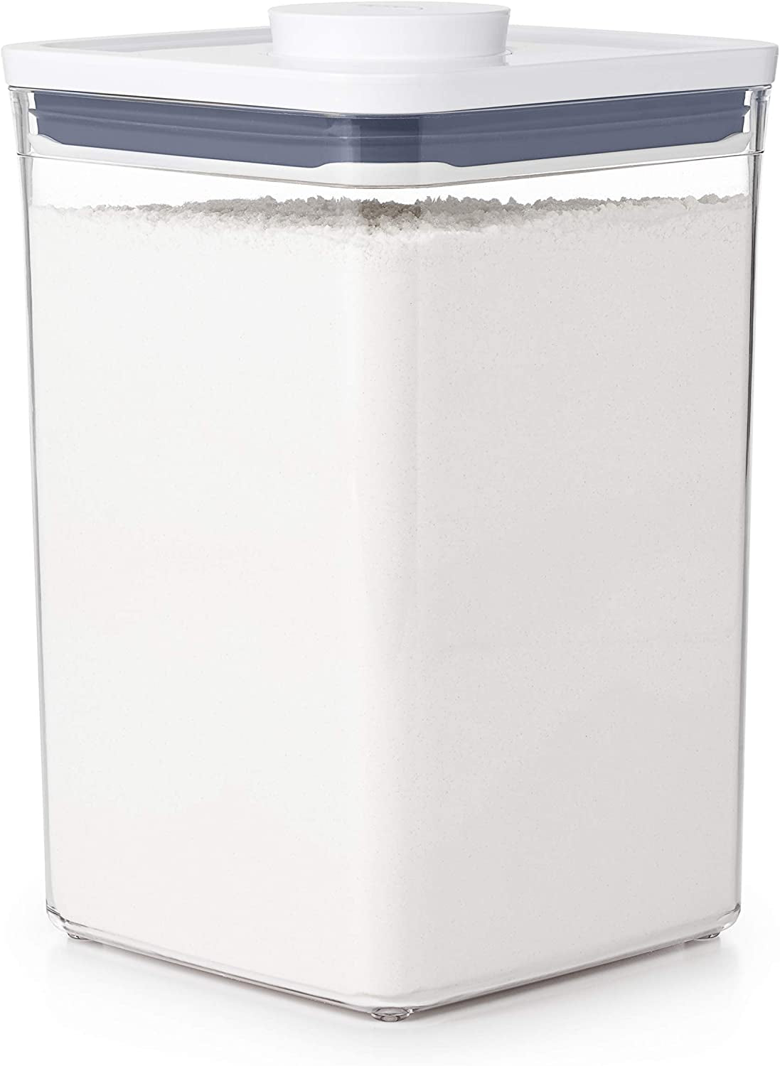 Good Grips POP Container – Airtight 4.4 Qt for Flour and More Food Storage, Square, Clear