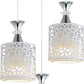 NOPTEG 3 Lights Modern Petal Ceiling Light LED Pendant Lamp Dining Room Chandelier (White)