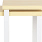Set of 2 Cabinet Kitchen Shelves Stackable Countertop Shelf and Expandable Wood Cabinet Organizer Shelves for Bathroom Study Room, White
