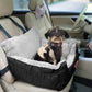 Dog Car Seat for Small Dogs, Warm Soft Pet Car Seat Washable Dog Car Bed with Storage Pocket and Clip-On Safety Leash Portable Car Travel Carrier Booster Seats