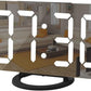 Digital Clock Large Display, LED Alarm Electric Clocks Mirror Surface for Makeup with Diming Mode, 3 Levels Brightness, Dual USB Ports Modern Decoration for Home Bedroom Decor-Black