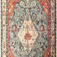 Boho Tribal Area Rug - 2X4.3 Persian Hallway Runner Rug Doormat Bohemian Faux Wool Throw Rug Non-Slip Washable Low-Pile Floor Carpet for Kitchen Laundry Room Entrance Bathroom