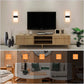 Modern Wall Sconce 12W LED Wall Lights Indoor Acrylic Modern Wall Light Set of 2 LED Wall Lamp for Hallway Living Room Corridor Bedroom, Warm White