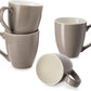 17 Oz Large Coffee Mugs Set of 4 - Ceramic Coffee Mugs with Large Handle, Easter Mother'S Day Coffee Cups Gift for Hot or Cold Drinks, Easy to Hold & Texture Design, Brown