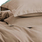 Khaki Duvet Covers Queen Size - Washed Duvet Cover, Soft Queen Duvet Cover Set 3 Pieces with Zipper Closure, 1 Duvet Cover 90X90 Inches and 2 Pillow Shams (No Comforter)