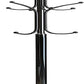 Kertnic Metal Coat Rack Stand with Natural Marble Base, Free Standing Hall Tree with 12 Hooks for Hanging Scarf, Bag, Jacket, Home Entry-Way Hat Hanger Organizer (Black)