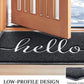 Door Mat (30"X17.5",Black), Durable Welcome Mat Low Profile Floor Mat Front Doormat Indoor Outdoor Door Rug Non Slip Rugs for Entryway, Patio, High Traffic Areas