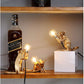 3 Pack Table Lamp Set Mouse Shape Resin Creative Desk Light Bedside Lamp Light Bedside Gift Decoration LED Bedroom,Study Room Home Room Decor (Gold)