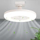 Modern Ceiling Fan with Light Low Profile Ceiling Fan LED Dimmable with Light Kit Lamp E27 Lamp Holder for Bedroom Bathroom Indoor Ceiling Fan