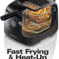 Electric Deep Fryer, Cool Touch Sides Easy to Clean Nonstick Basket, 8 Cups / 2 Liters Oil Capacity, Black