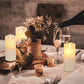 Flickering Flameless Candles with 10-Key Timer Remote, Exquisite Decor Battery Operated Candles Outdoor Heat Resistant with Realistic Moving Wick LED Flames