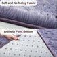 Super Soft Shaggy Rugs Fluffy Carpets 3X5 Feet, Indoor Modern Plush Area Rugs for Living Room Bedroom Kids Room Nursery Home Decor, Upgrade Anti-Skid Durable Rectangular Fuzzy Rug, Grey Purple