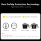 Electric Hot Pot Mini, 1.2 Liter Electric Cooker, Noodles Cooker, Electric Kettle with Multi-Function for Steam, Egg, Soup and Stew with Over-Heating Protection, Boil Dry Protection, Dual Power