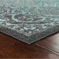 Pelham Vintage Runner Rug Non Slip Washable Hallway Entry Carpet [Made in USA], 2 X 6, Grey/Blue