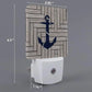 LED Plug-In Night Light Auto Dusk to Dawn Sensor Decor Nautical Navy Blue Anchor Lamp for Bedroom,Bathroom,Kitchen,Hallway,Stairs,Hallway Retro Wooden Texture