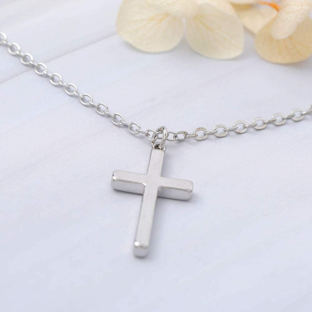 Cross Pendant Necklace Cross Penadat Necklaces Chain Dainty Prayer Jewelry for Women and Girls