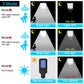 1200W LED Solar Flood Light Motion Sensor Security Wall Street Yard Outdoor Lamp