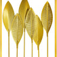 Gold Leaf Wall Decor 2 Piece Art Golden Metal Leaves Home Decorations Living Room Large Hangings Cutout Sculptures Accent Two Decorative Bathroom Modern Bedroom Iron over Couch (2P)