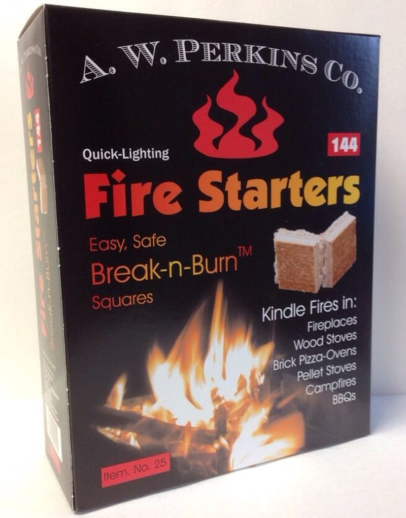 144 Wood Coal Fire Starters Camp Big Green Egg Kamado Bbq Smoker Pit Food Safe