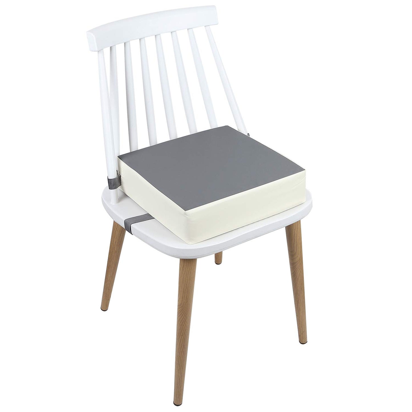 Toddler Booster Seat for Dining Table, PU Washable 2 Belt Attach to Booster Chair for Toddlers Eating, Kids Child Baby Portable Booster Seat for Kitchen Restaurant Table