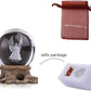3D Angel Figurines Full Sphere Crystal Ball Laser Engraved Paperweight Home Art Decor Crafts(Clear)