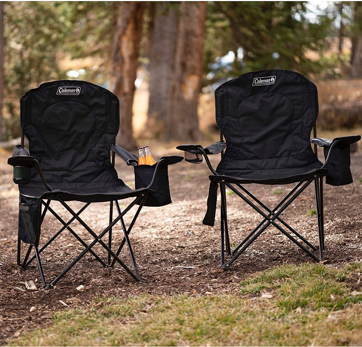 Camping Chair with Built-In 4 Can Cooler