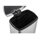 Qualiazero Rectangular Step Garbage Can 3 Piece Combo, 13.2 Gal , Two 1.3 Gal, Stainless Steel
