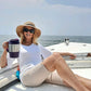 FURTALK Womens Wide Brim Sun Hat with Wind Lanyard UPF Summer Straw Sun Hats for Women