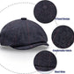 2 Pack Newsboy Hats for Men Classic 8 Panel Wool Blend Gatsby Ivy Hat