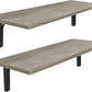 Long Wall Shelves, 31.5 Inch Wall Mounted Shelves Set of 2, Easy-To-Install, Wall Storage Ledges with Sturdy Metal Brackets for Living Room, Bathroom, Bedroom, Kitchen, Grey Wash