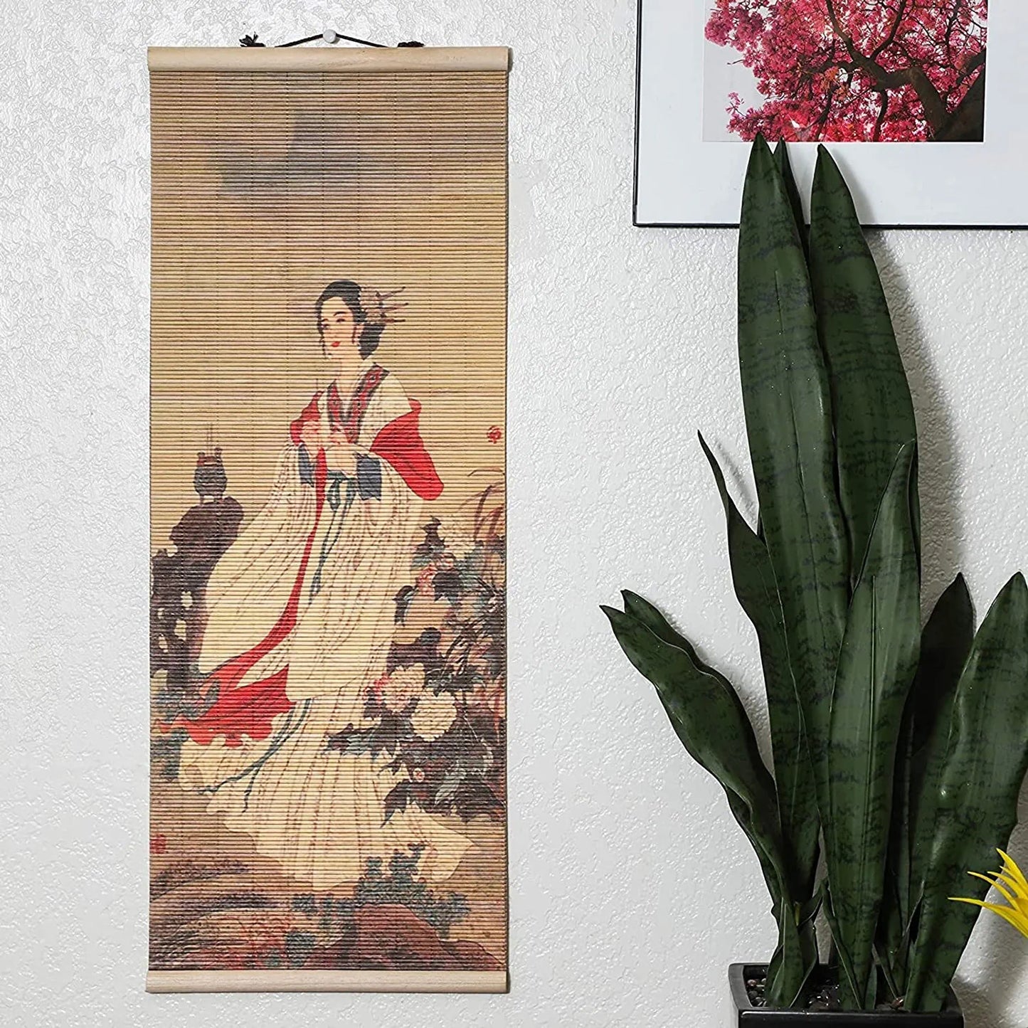 Chinese Scroll Wall Hanging Art (10 X 26 In, 4 Pack)