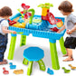 Sand Water Table Outdoor Toys - Toddler Activity Table Sandbox Toy Sensory Table Summer Toys Beach Play Table 27 Pcs Accessories for Baby Kids Children