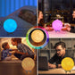 Moon Lamp, 16 Colors 7.1 Inch 3D Print Moon Light with Stand Remote Touch Tap Control, USB Rechargeable Dimmable LED Night Lights for Kids Adults Friends Family Lover Birthday Christmas Gifts